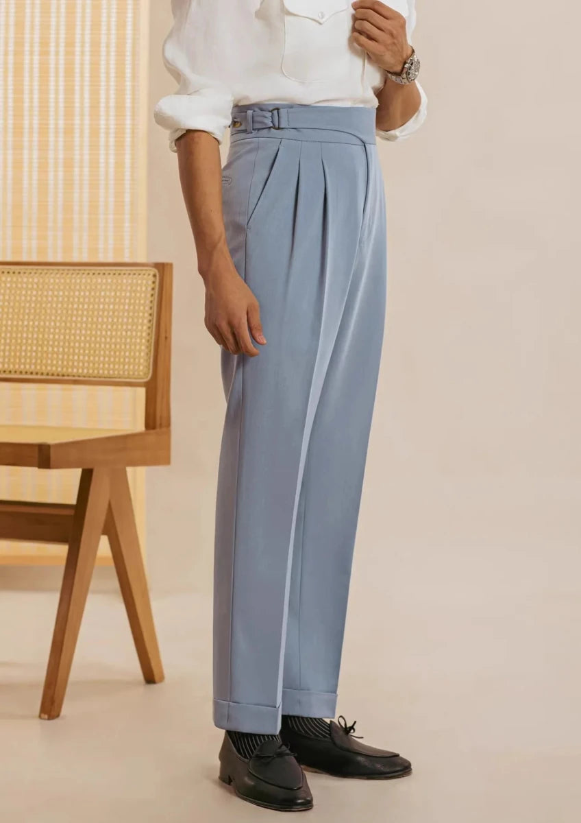 Casual button - down straight fit elegant pants - Antonios