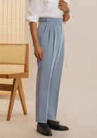 Casual button - down straight fit elegant pants - Antonios