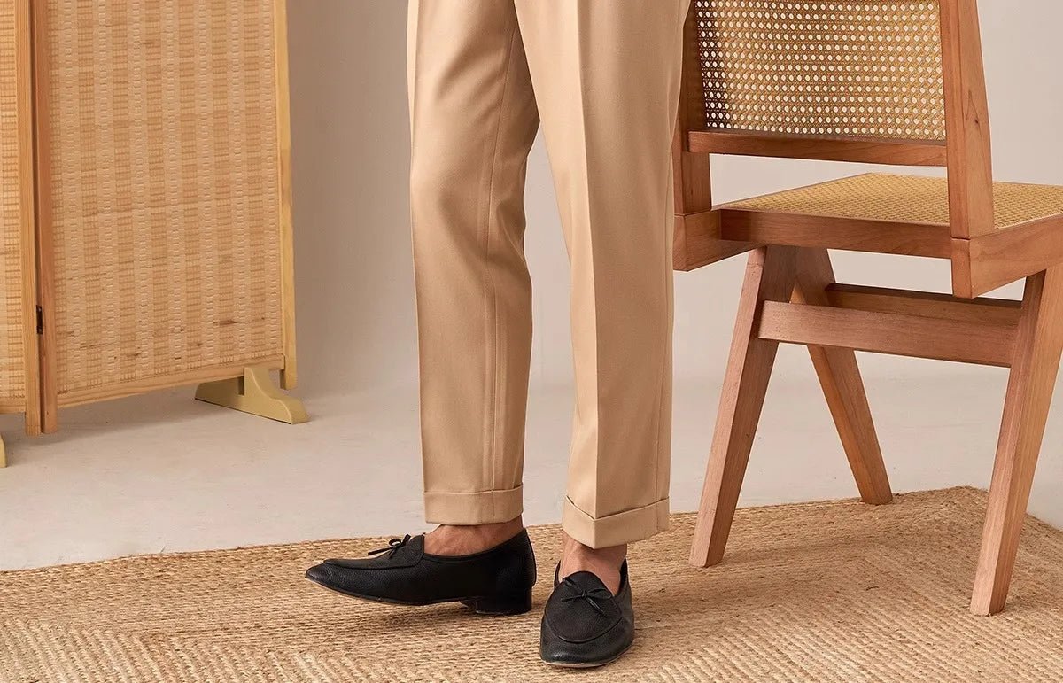 Casual button - down straight fit elegant pants - Antonios