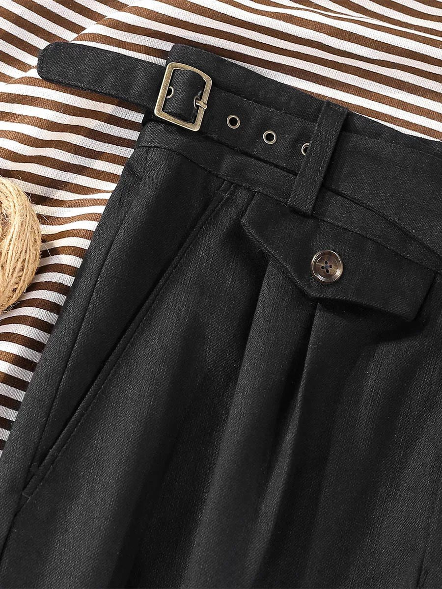 Casual italian cotton trousers four season - Antonios