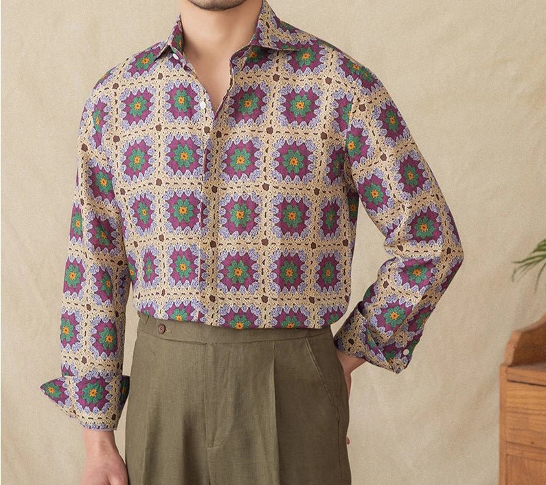 Casual Long - Sleeved shirt beach - Antonios