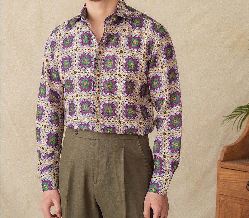 Casual Long - Sleeved shirt beach - Antonios