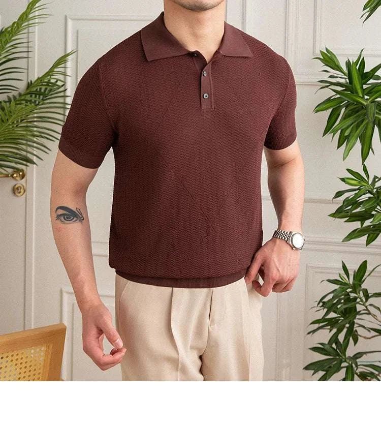 Casual men's polo t-shirt - Antonios