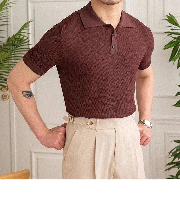 Casual men's polo t-shirt - Antonios