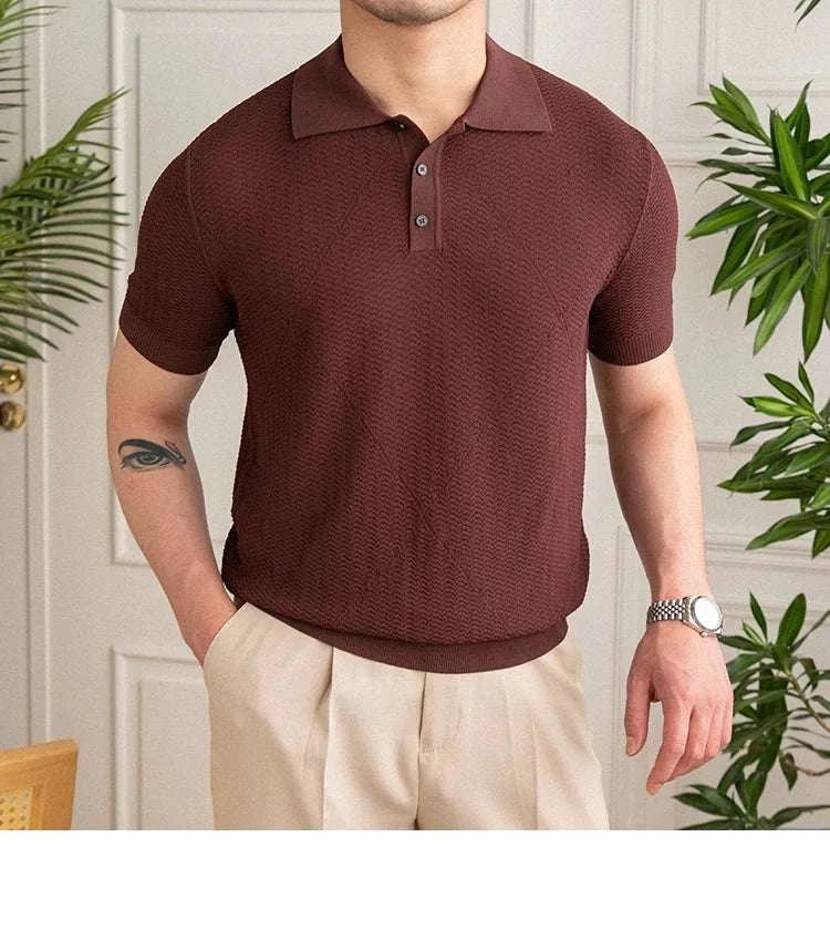 Casual men's polo t-shirt - Antonios