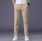 Casual outfit set light gray + beige (T-shirt+pants) - Antonios