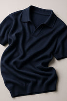 Casual outfit set navy blue + black (T-shirt+pants) - Antonios