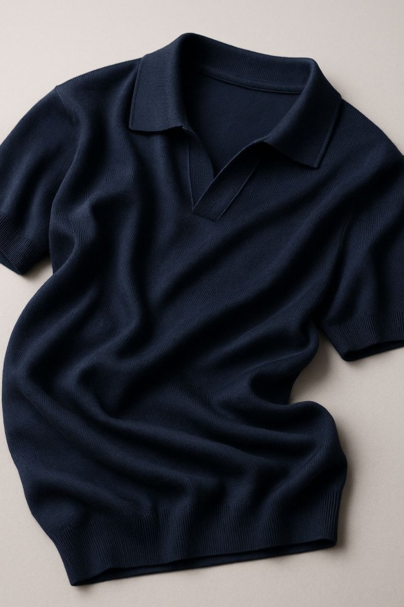 Casual outfit set navy blue + black (T-shirt+pants) - Antonios