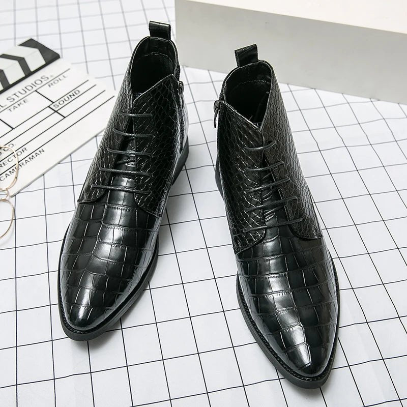 Casual pointed leather chelsea boots - Antonios