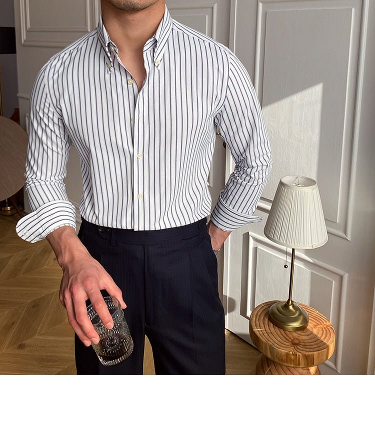 Casual Retro Striped Shirt - Antonios