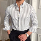 Casual Retro Striped Shirt - Antonios
