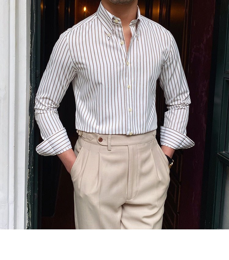 Casual Retro Striped Shirt - Antonios