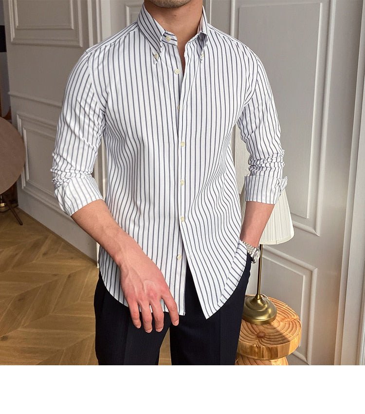 Casual Retro Striped Shirt - Antonios