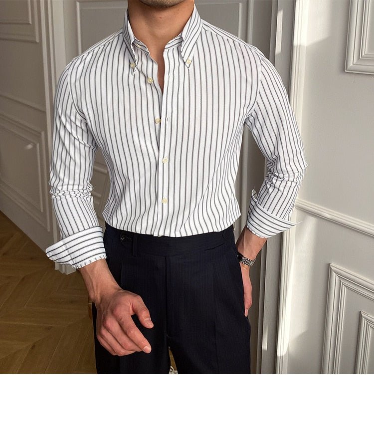 Casual Retro Striped Shirt - Antonios