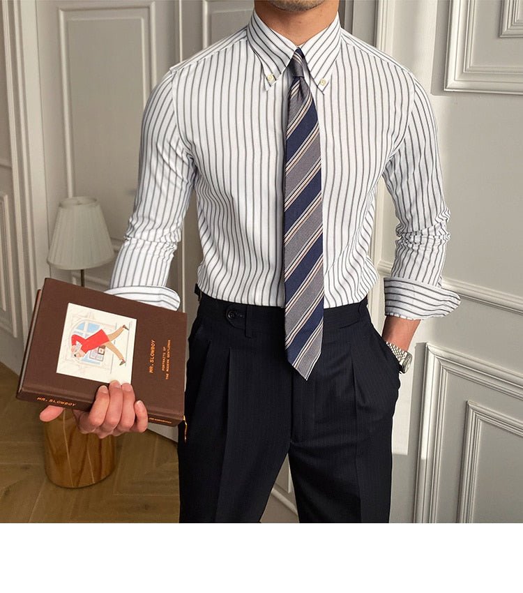 Casual Retro Striped Shirt - Antonios