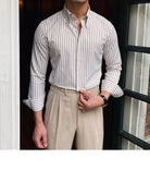 Casual Retro Striped Shirt - Antonios