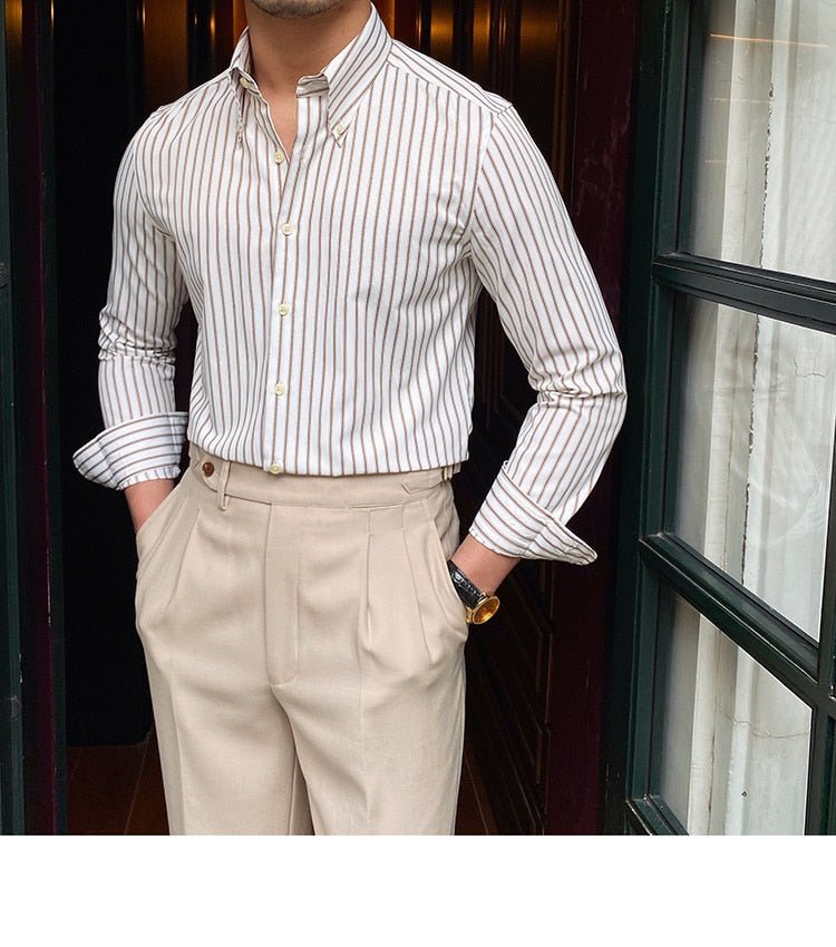 Casual Retro Striped Shirt - Antonios