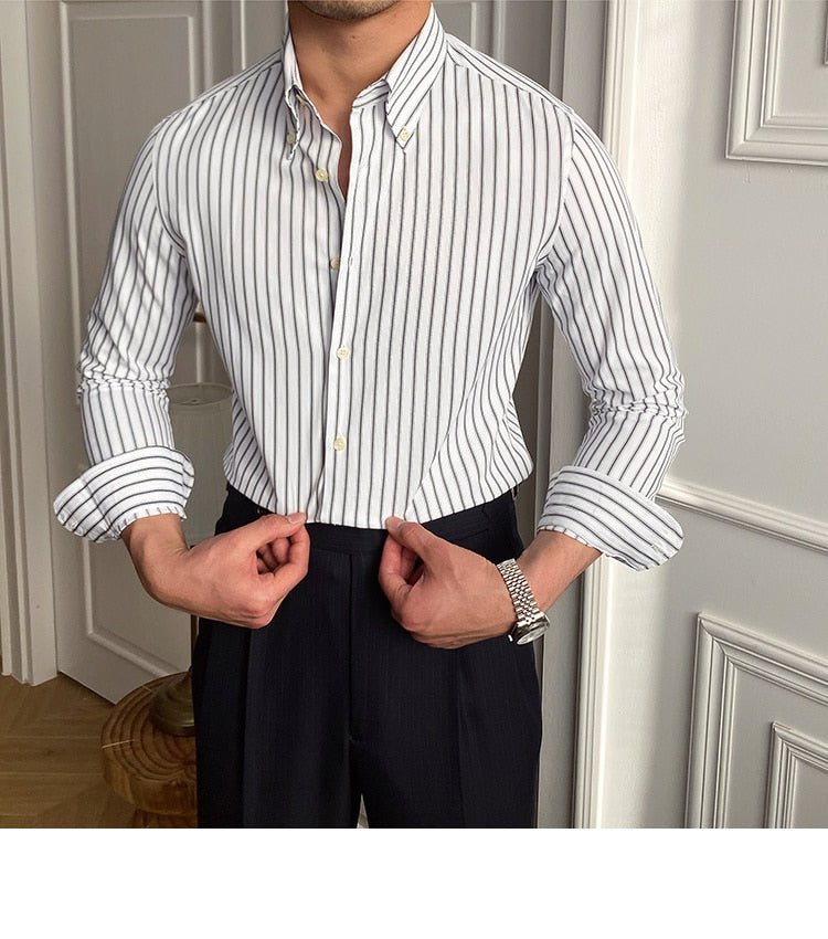 Casual Retro Striped Shirt - Antonios