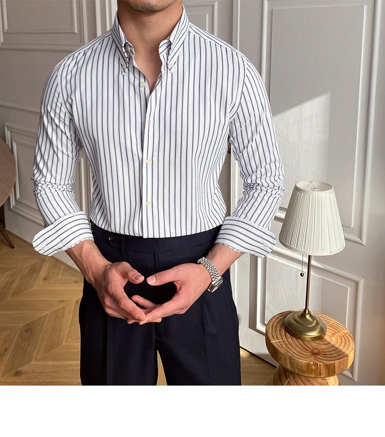 Casual Retro Striped Shirt - Antonios