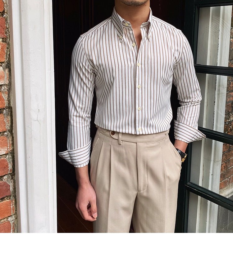 Casual Retro Striped Shirt - Antonios