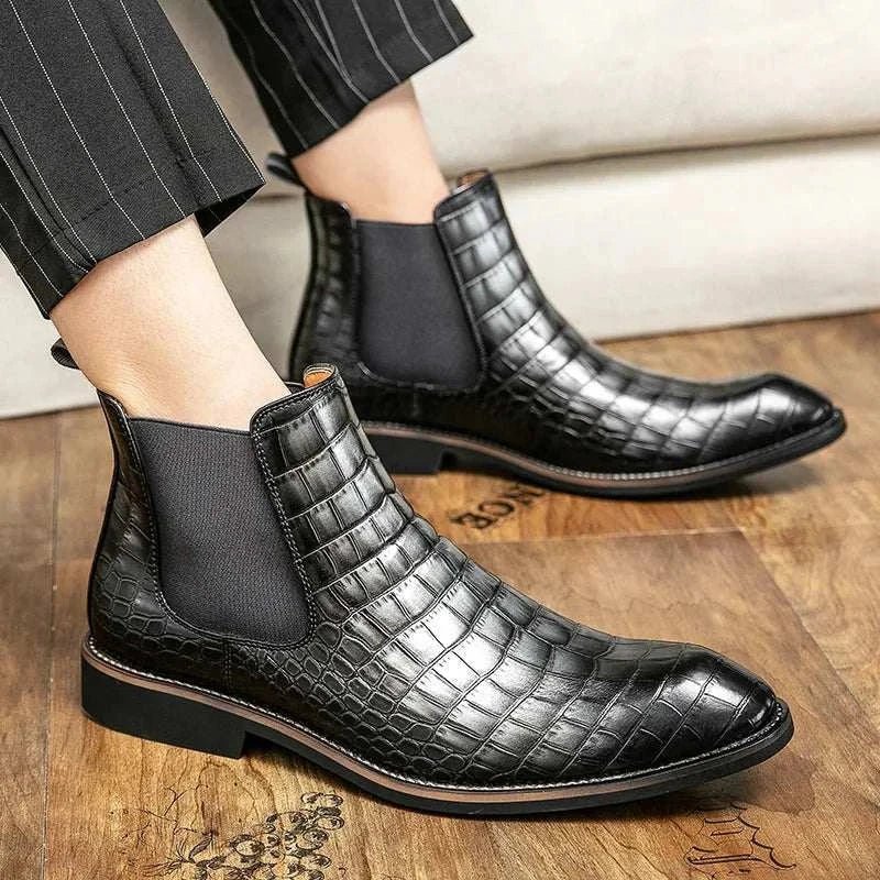 Casual snake pattern boots - Antonios