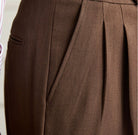 Casual wide - leg high - waist italian pants - Antonios