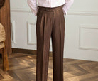 Casual wide - leg high - waist italian pants - Antonios