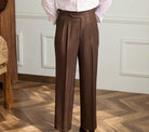 Casual wide - leg high - waist italian pants - Antonios