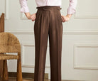 Casual wide - leg high - waist italian pants - Antonios