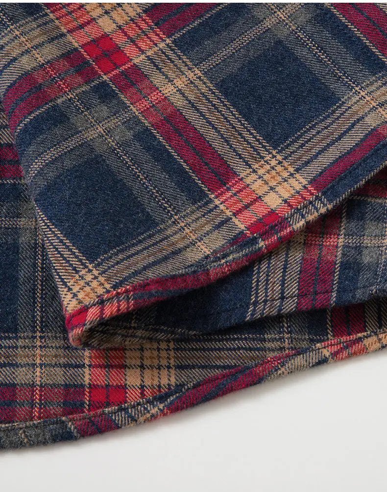 Checked pattern casual long - sleeve shirt - Antonios