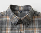 Checked pattern casual long - sleeve shirt - Antonios