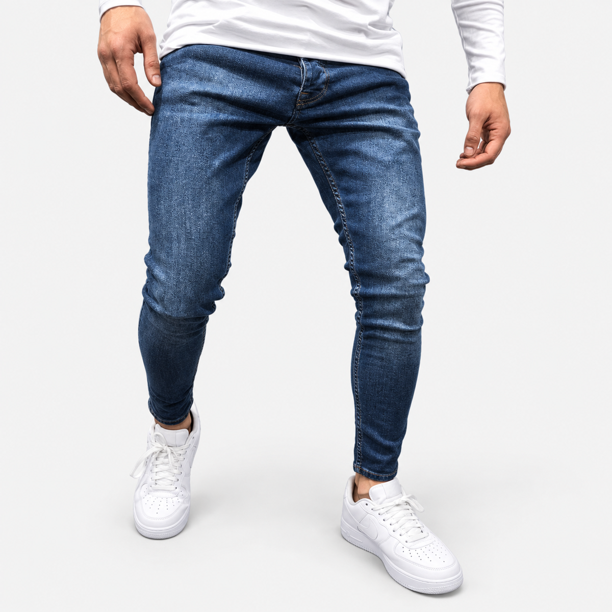 Antonios Classic Slim Jeans — Dark Blue