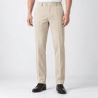 Classic stretch dress trousers - AntoniosClothing - Khaki (Full Length)