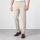 Classic stretch dress trousers - AntoniosClothing - Khaki (Ankle Length)
