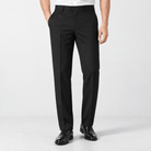Classic stretch dress trousers - AntoniosClothing - Black (Full Length)