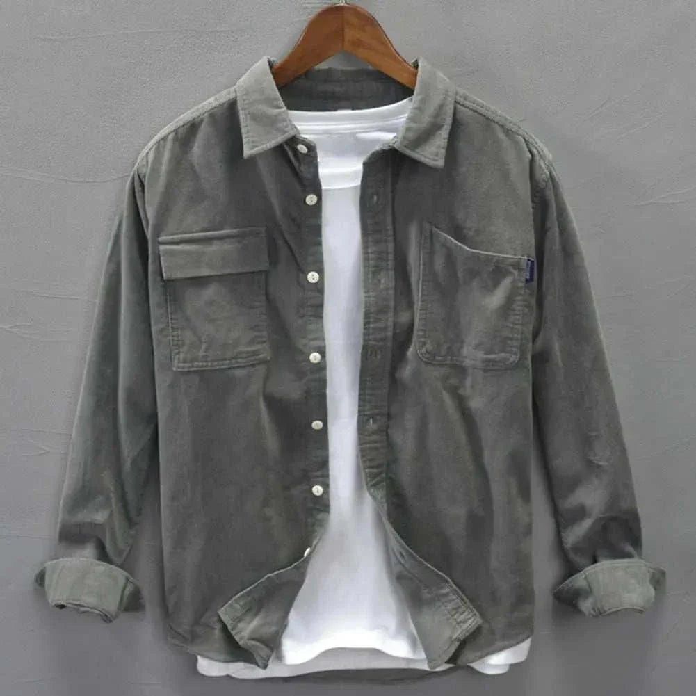 Corduroy cargo spring shirt - Antonios