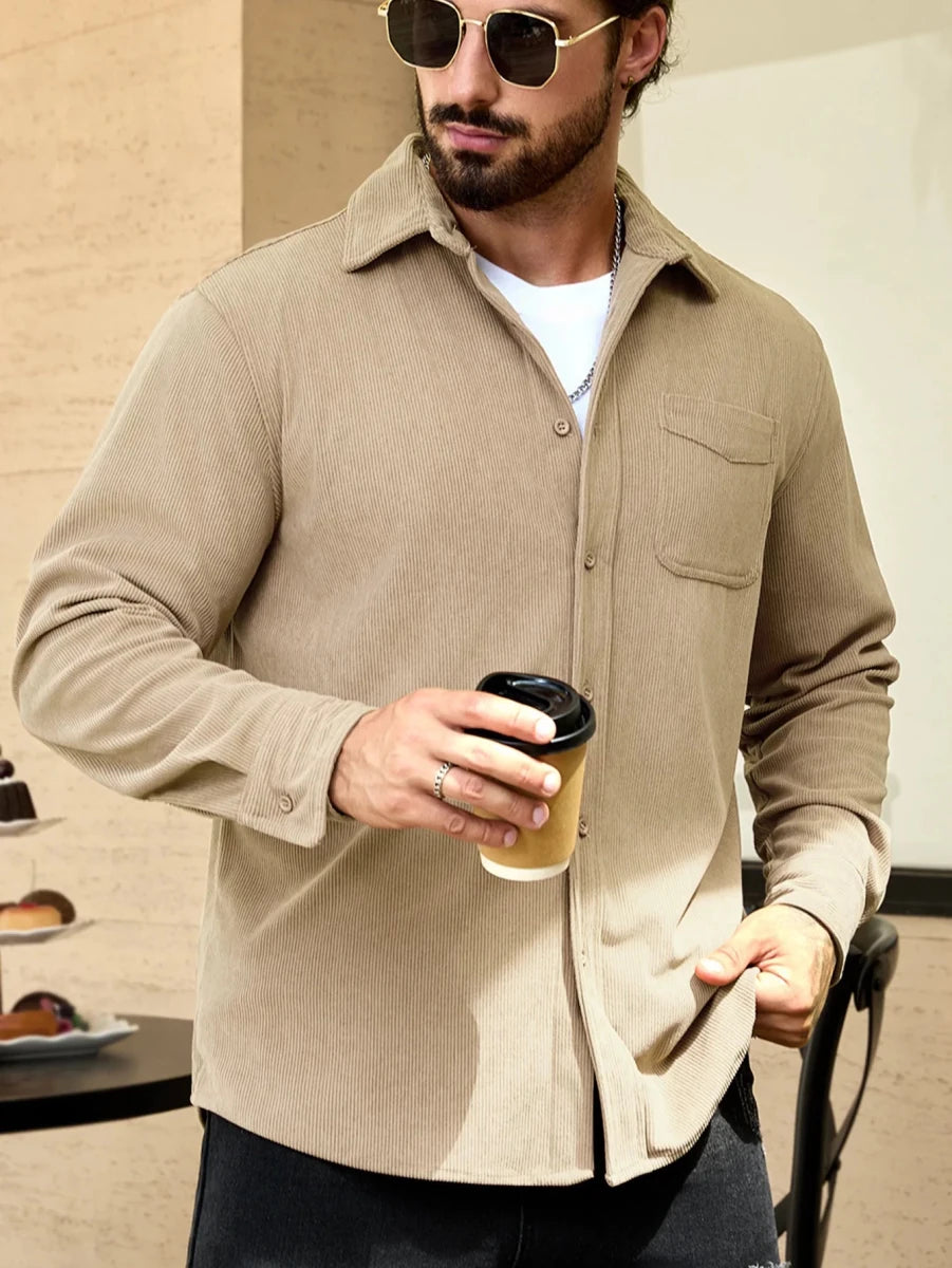 Corduroy oversized shirt - Antonios