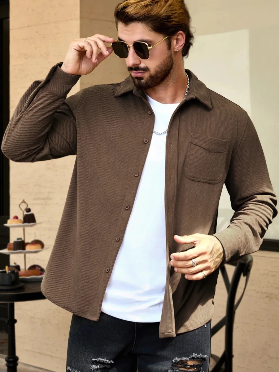 Corduroy oversized shirt - Antonios