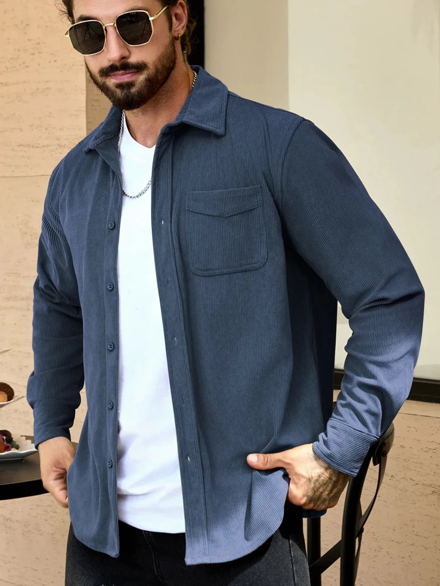 Corduroy oversized shirt - Antonios