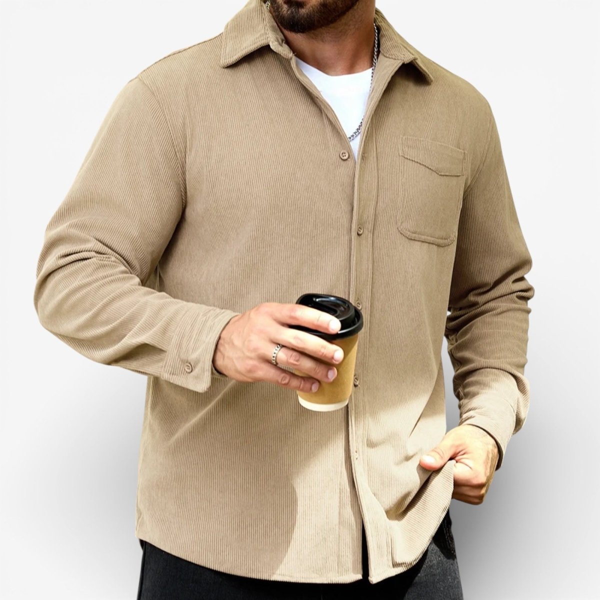 Corduroy oversized shirt - Antonios