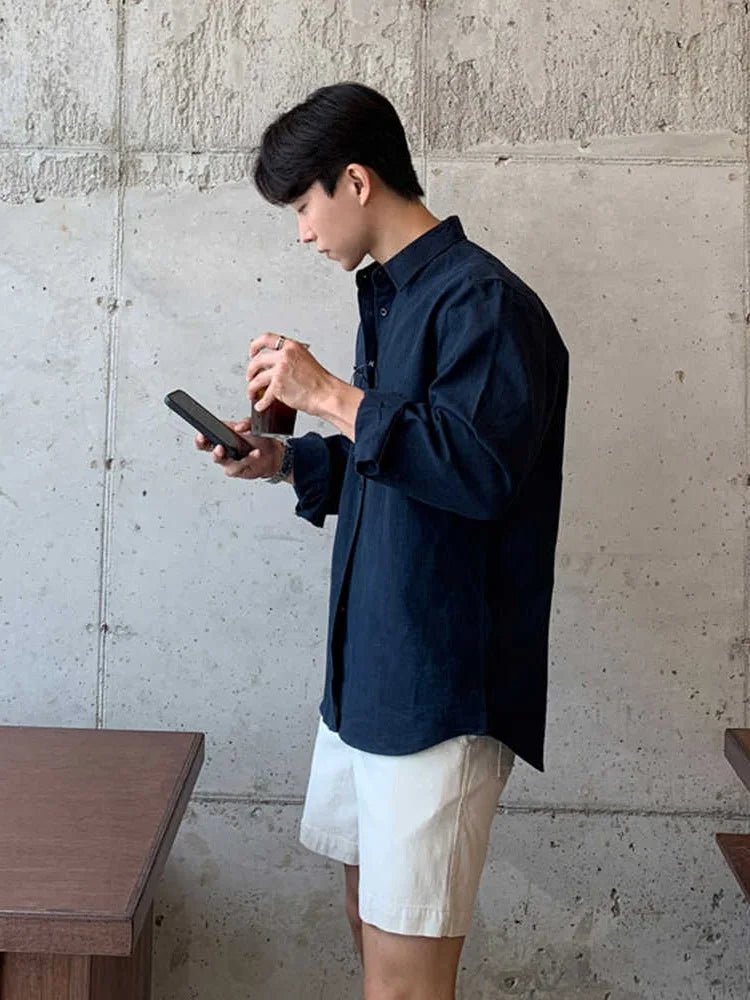 Cotton casual shirt lightweight beach style - Antonios