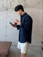 Cotton casual shirt lightweight beach style - Antonios