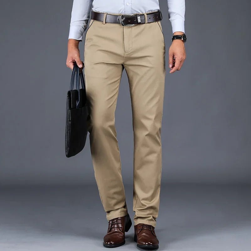 Cotton classic smart - casual pants - Antonios