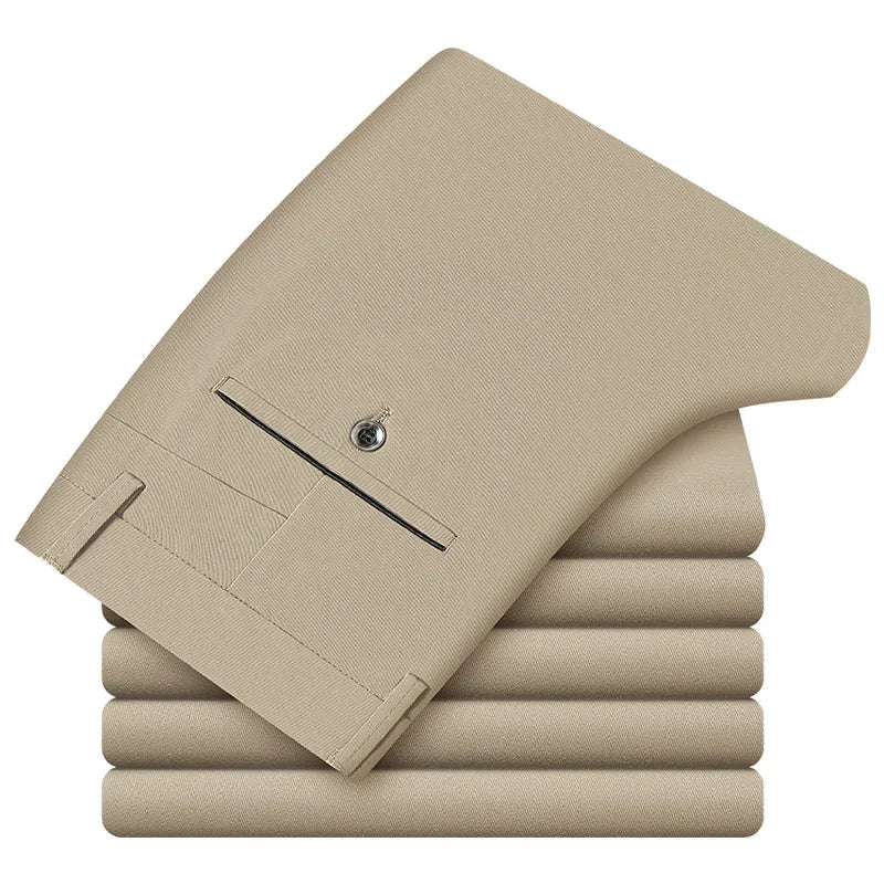 Cotton classic smart - casual pants - Antonios