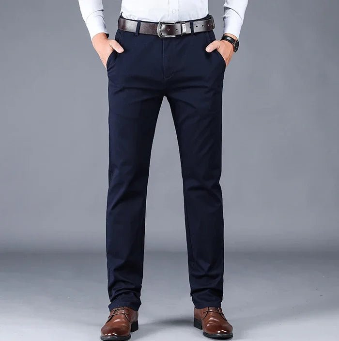 Cotton classic smart - casual pants - Antonios