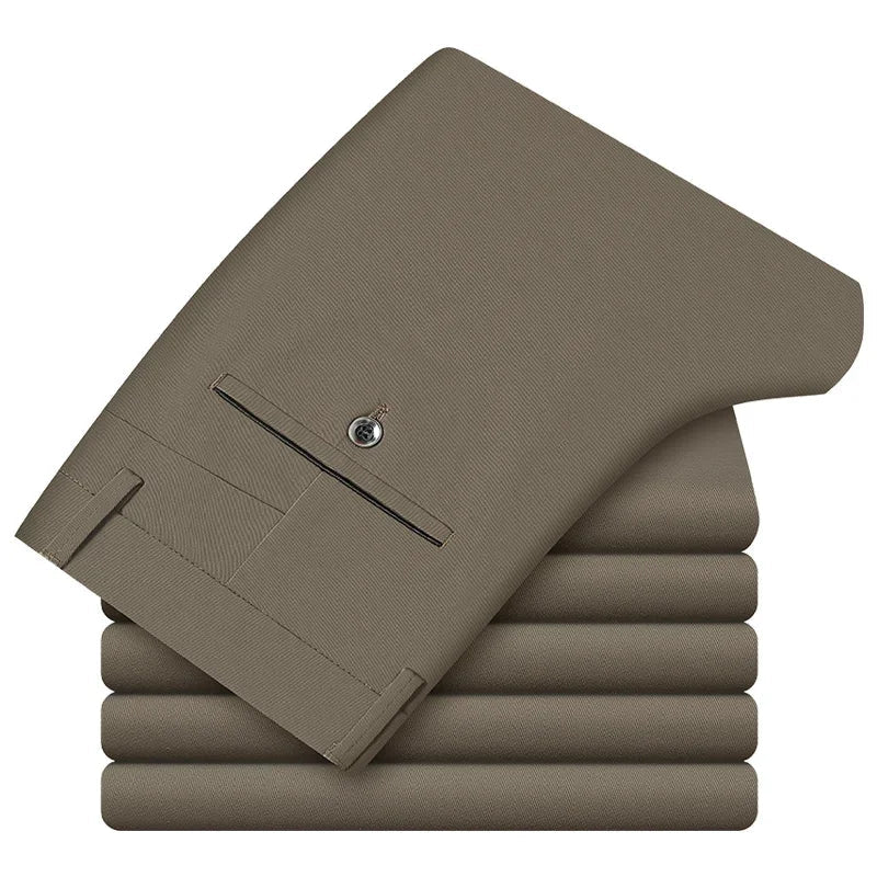 Cotton classic smart - casual pants - Antonios