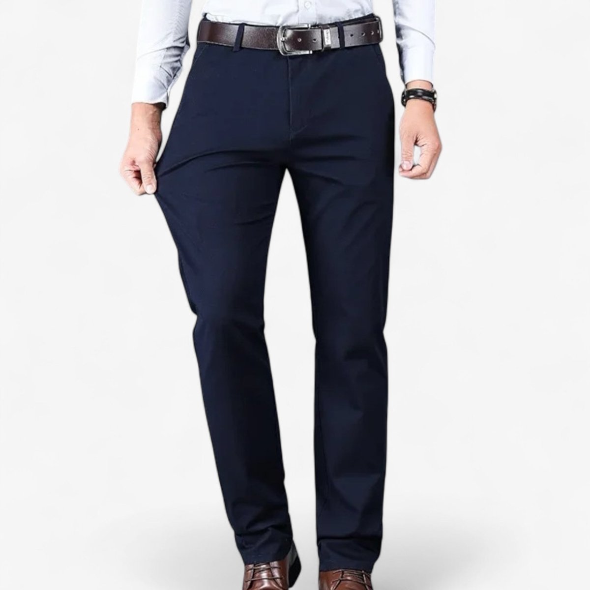 Cotton classic smart - casual pants - Antonios