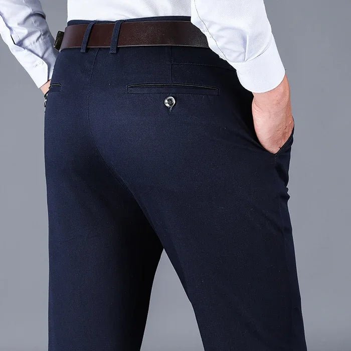 Cotton classic smart - casual pants - Antonios
