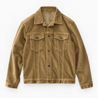 Cotton corduroy trucker jacket - AntoniosClothing - Khaki
