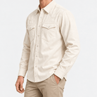 Cotton corduroy western shirt - AntoniosClothing - Off white